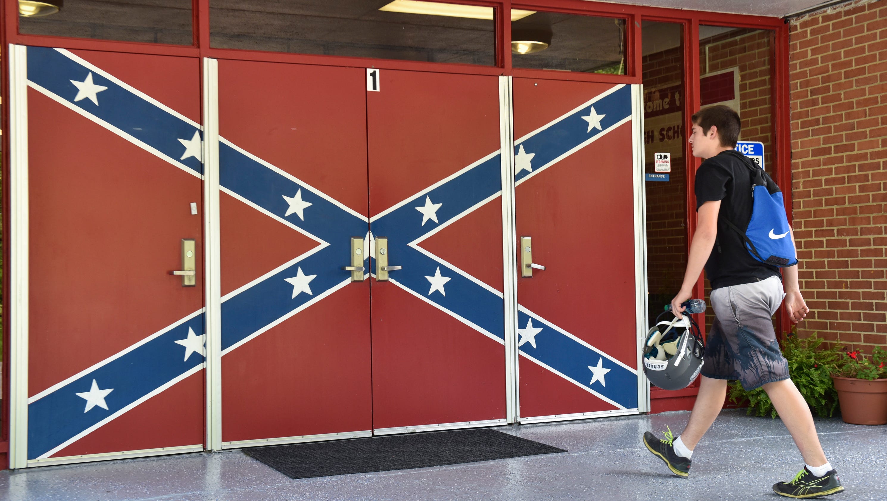 At Hurley High, Confederate battle flag is everywhere and means everything