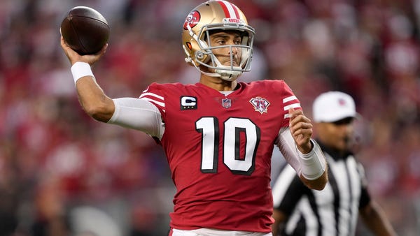 San Francisco 49ers quarterback Jimmy Garoppolo (1