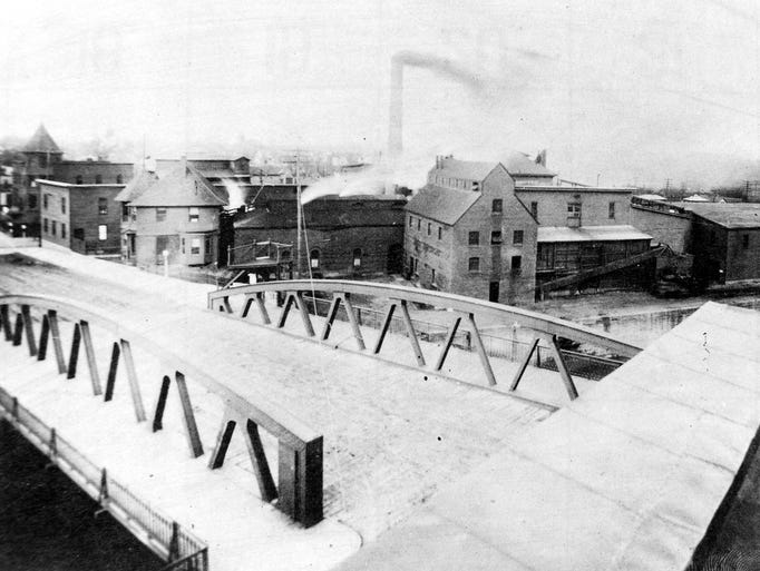 This photo, circa 1914, is the scene looking northeast
