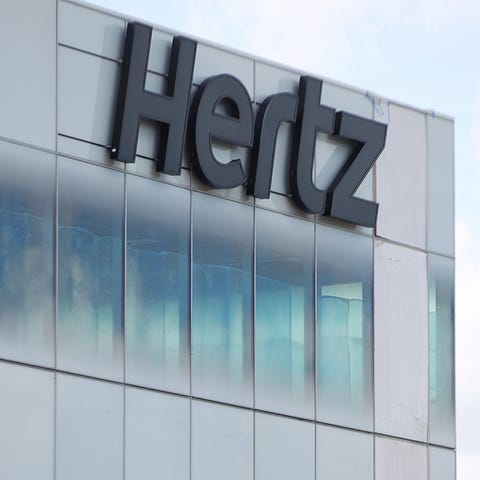 The sign on the Hertz Global Headquarters on Willi