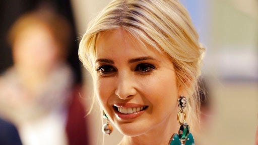 Ivanka Trump, daughter and adviser of U.S. President Donald Trump, arrives for a dinner after she participated in the W20 Summit in Berlin Tuesday, April 25, 2017.