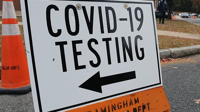 Framingham hosts a COVID-19 testing site at the Walsh Middle School.