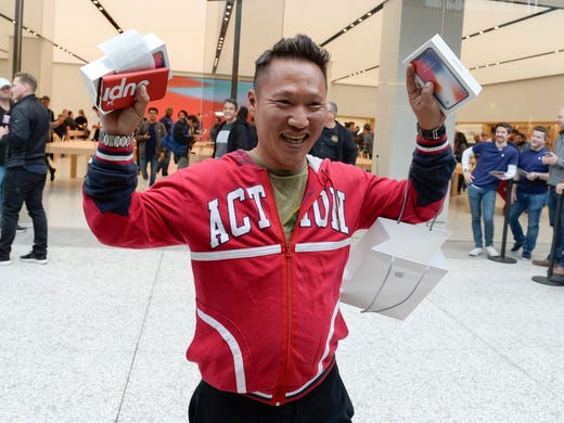  Matthew Lee was the first customer to come out of