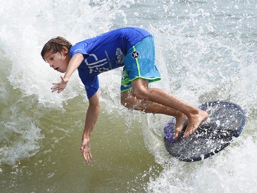 Ryan Fedosh compete's in the Boy's Division as Dewey Beach was the site of the Zap Amateur Skimboarding World Championships held on Saturday & Sunday August 9th and 10th with over 200 competitors from around the world competing in several divisions for the honors.
