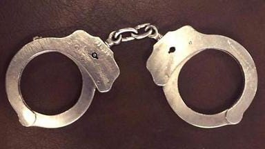 
Photo of handcuffs.
