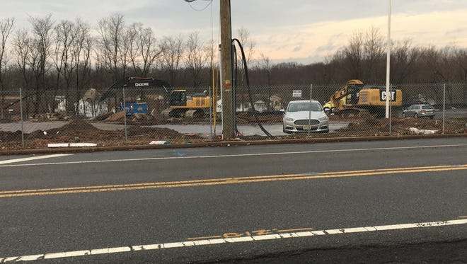 Construction has begun at the Norwood site where the Colonial Inn was located.
