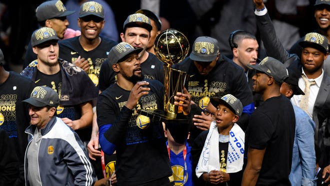 Golden State Warriors have won three of the past four NBA titles.