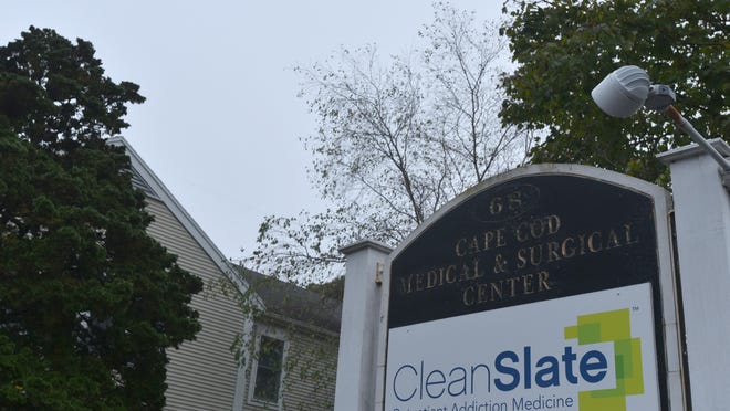Attorney General Maura Healey's office has filed suit against CleanSlate, an addiction treatment center with offices in Falmouth and on Camp Street in Hyannis, above, accusing the company of filing false claims.