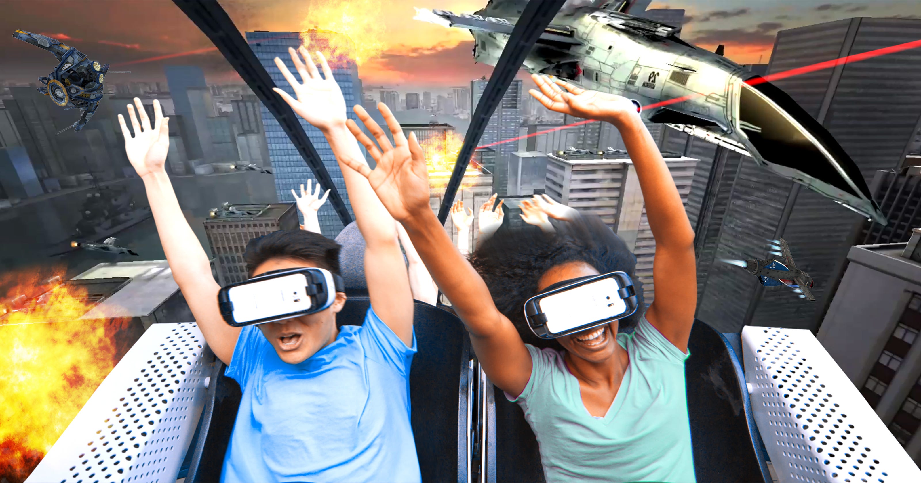 Six Flags Vr Coasters Watch How It Works