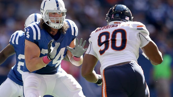 "I can’t be scared to get beat in practice if I’m trying a new technique," said Colts left tackle Anthony Castonzo.