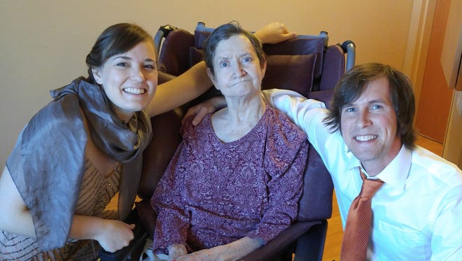 Nora Hertel, Lynne Decker and Ben Decker at the Good Samaritan Society in Robbinsdale, Minnesota, on Nov. 28, 2015.