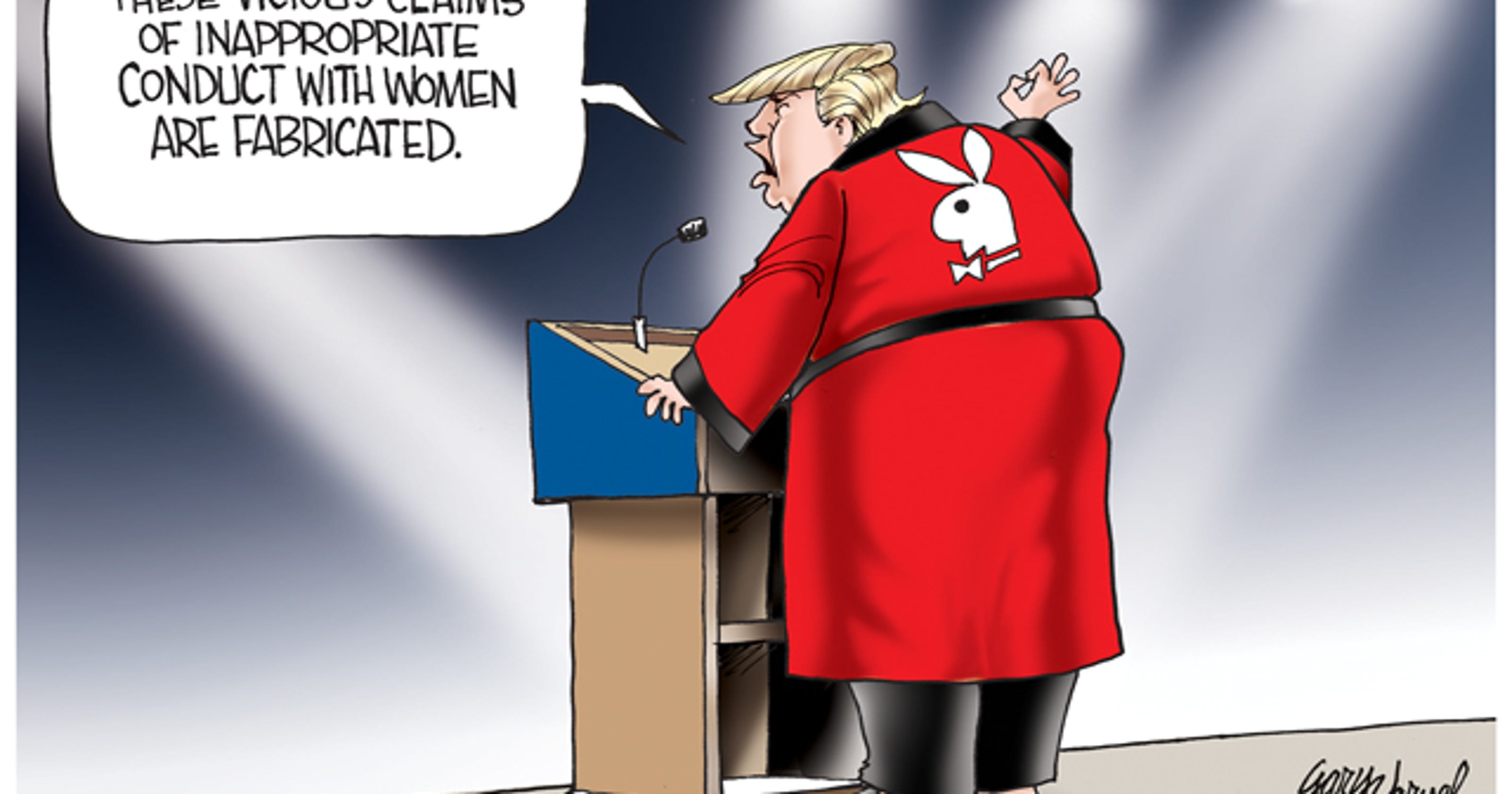 Cartoonist Gary Varvel Trump Denies Sexual Accusations