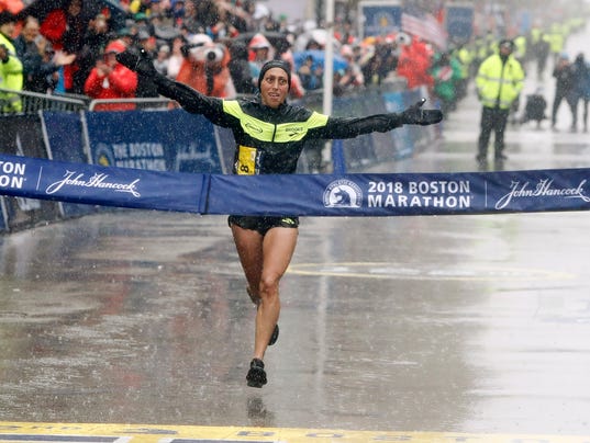 Boston Marathon Desi Linden is first U.S. woman to win in