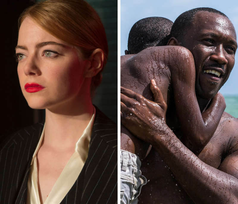 'La La Land' and 'Moonlight' are two leading contenders for this week's Oscar nominations.