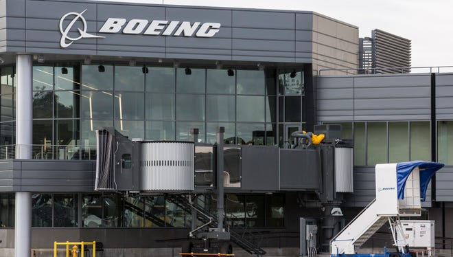 The newly expanded Boeing 737 Delivery Center is seen on Oct. 19, 2015 in Seattle, Washington. The larger facility will better accommodate the increased 737 production rates.