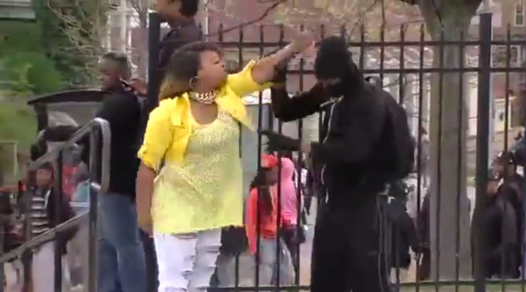 Mom slaps son, rips him from Baltimore