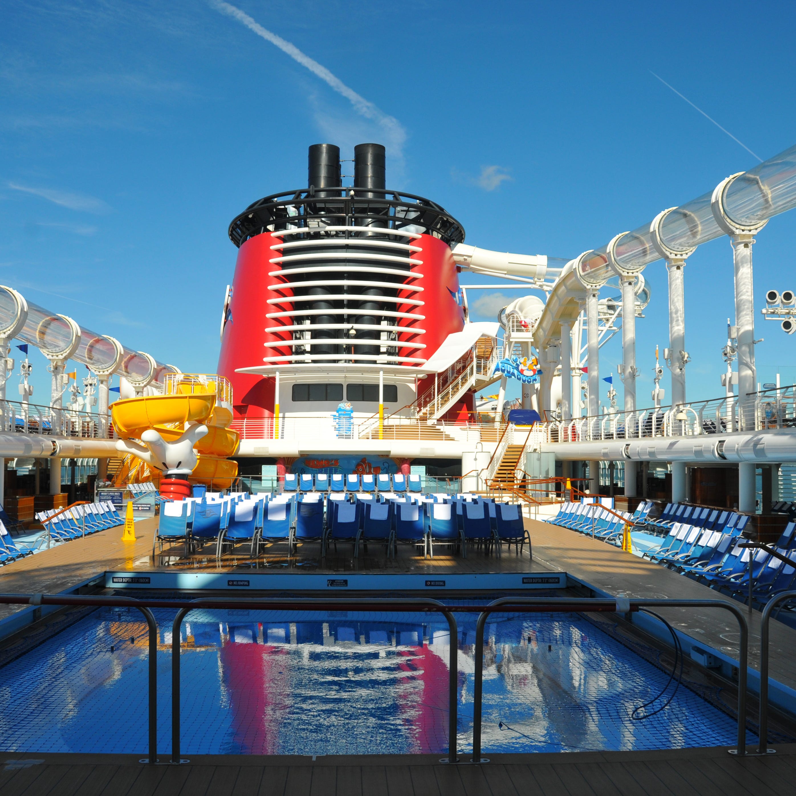 The pool area of the Disney Dream.