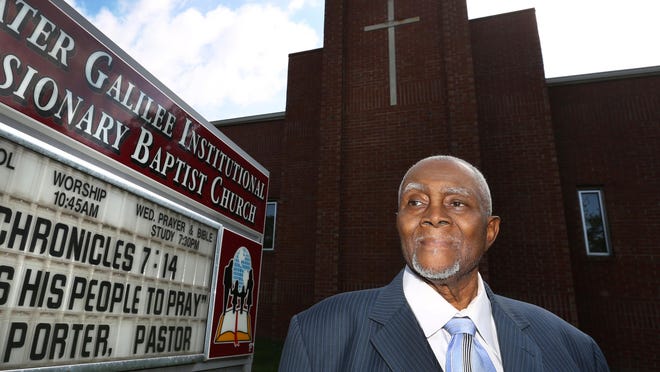 The Rev. Ernest L. Porter, 78, relocated to Indianapolis in 2005 after Hurricane Katrina. The storm destroyed the church where Porter had been the pastor for 41 years. He is now pastor of Greater Galilee Institutional Missionary Baptist Church.