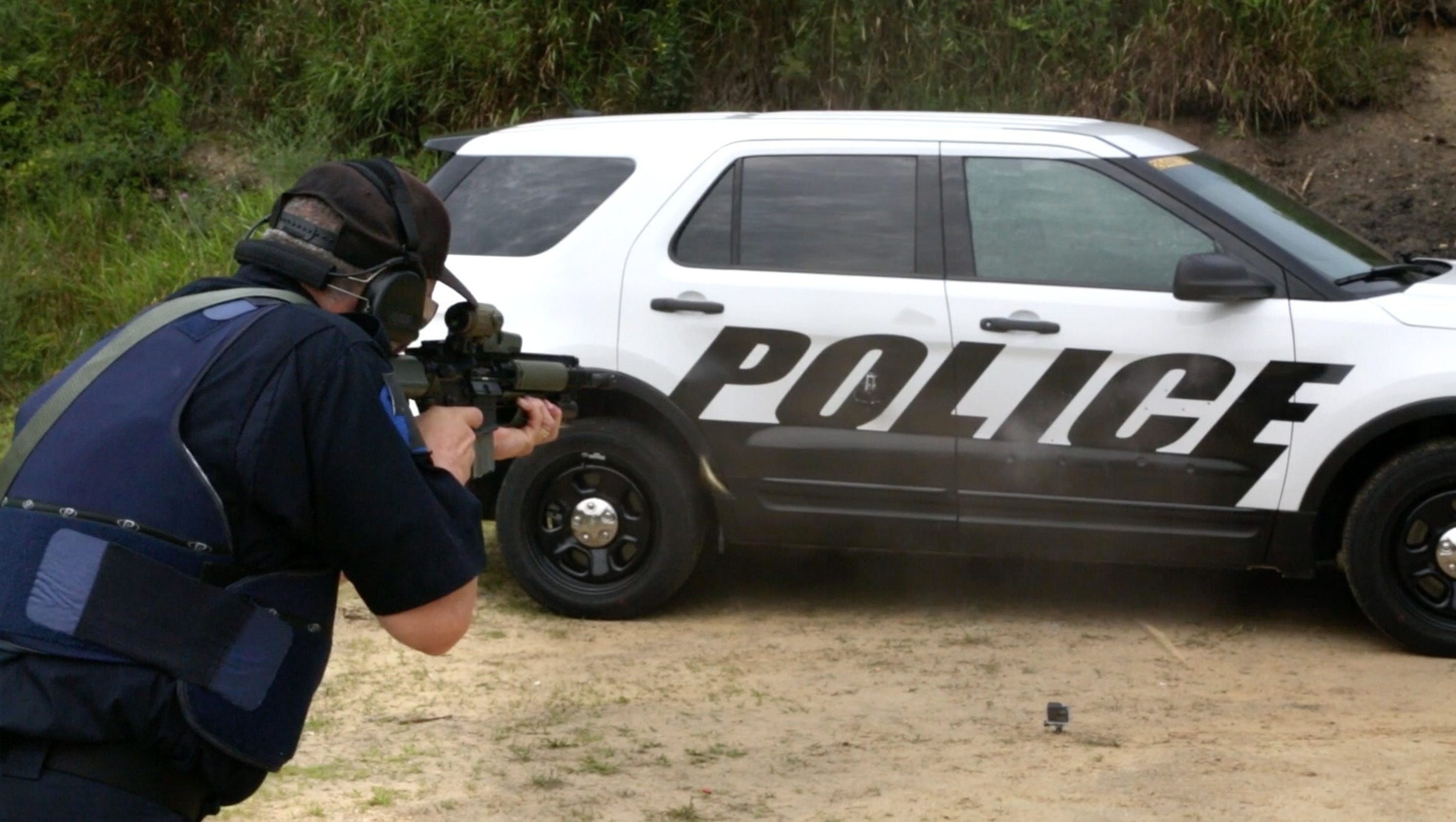 Police shoot up doors of Ford's Police Interceptor SUV
