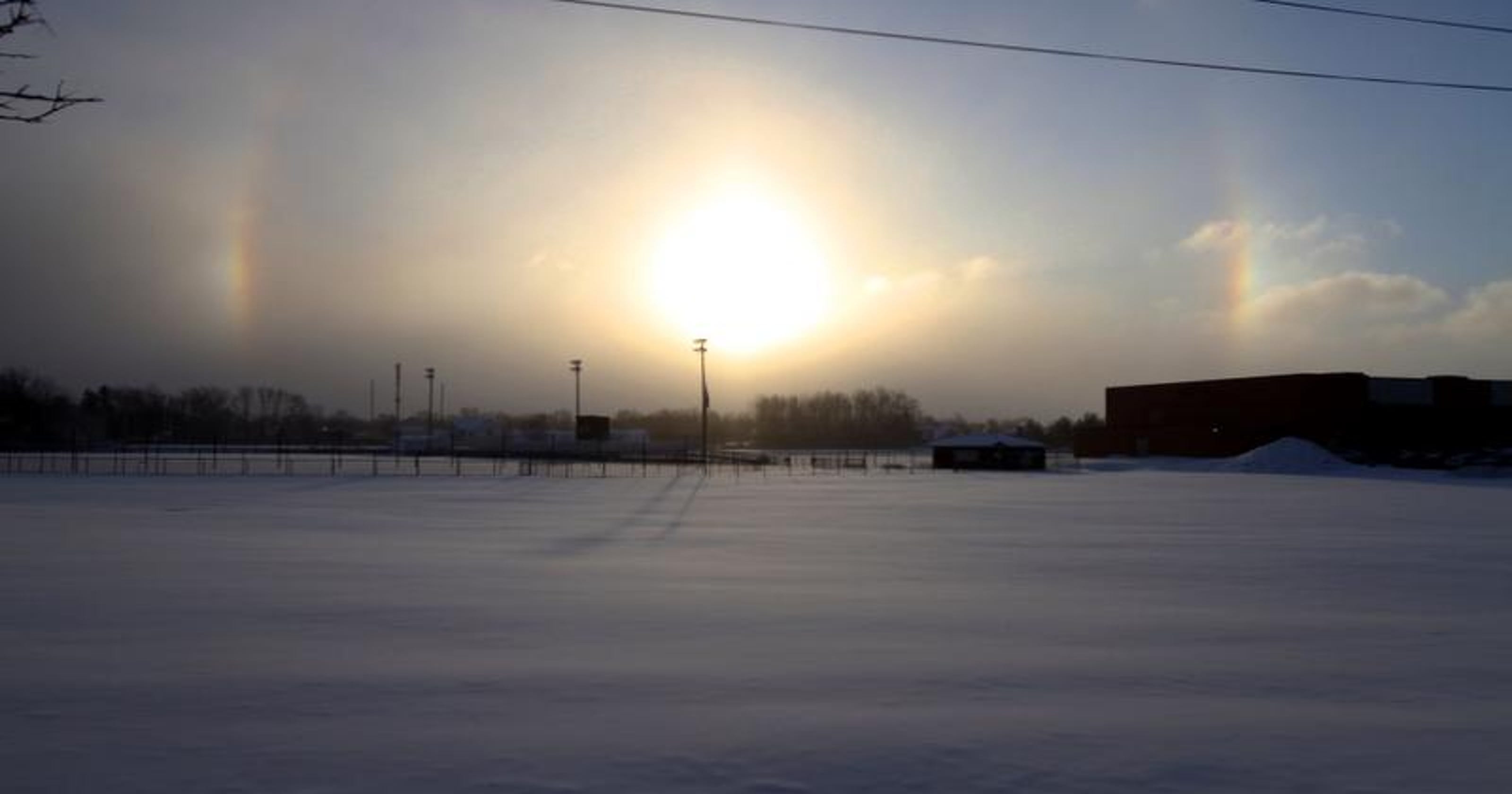 Stunning Sun Dog Light Phenomenon Appears Over Rochester