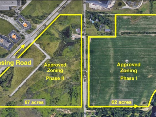 A look at where the Harvest Park development is located