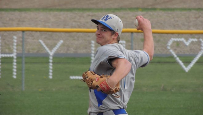 Wynford junior Trey Stone takes the win in an 8-0 Royals victory against Buckeye Central on Tuesday