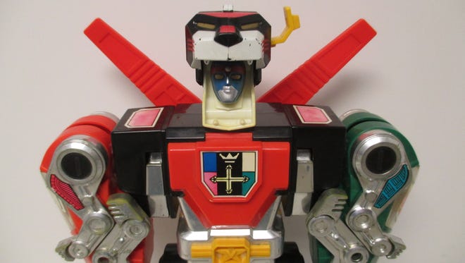 This vintage Voltron figure is part of the collection of Battle Creek toy collector Josh Holderbaum.
