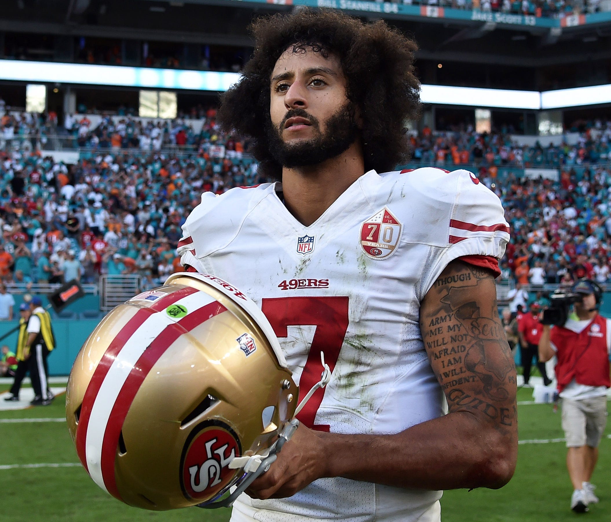 Colin Kaepernick made 11 starts for the 49ers in 2016, throwing for 16 TDs and 4 INTs.