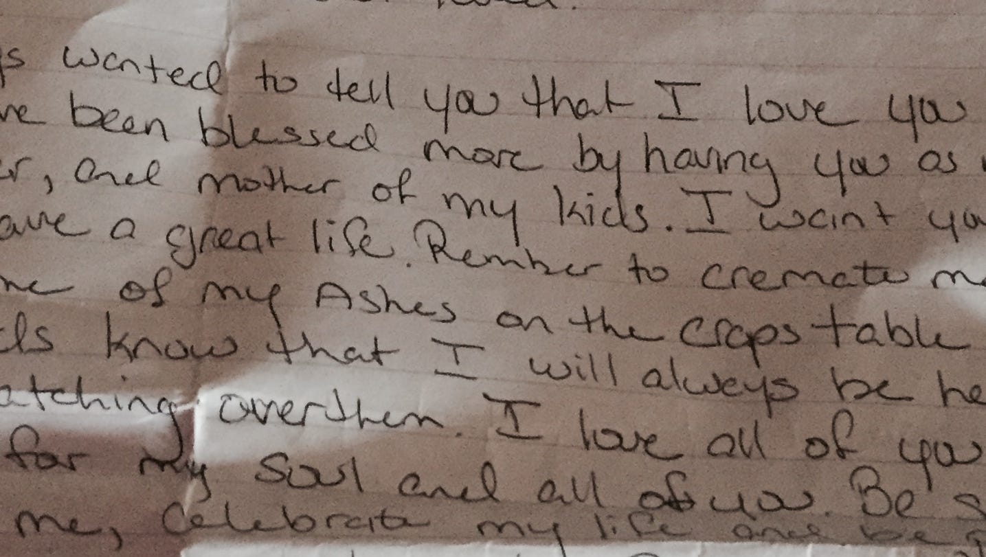 Army reservist in Afghanistan wrote a letter in case he died. It helped