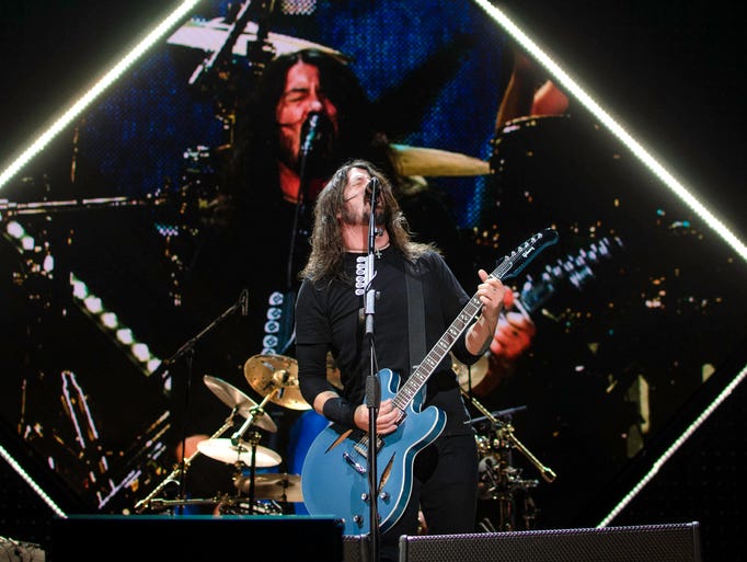 Foo Fighters performing live at Wells Fargo Arena.