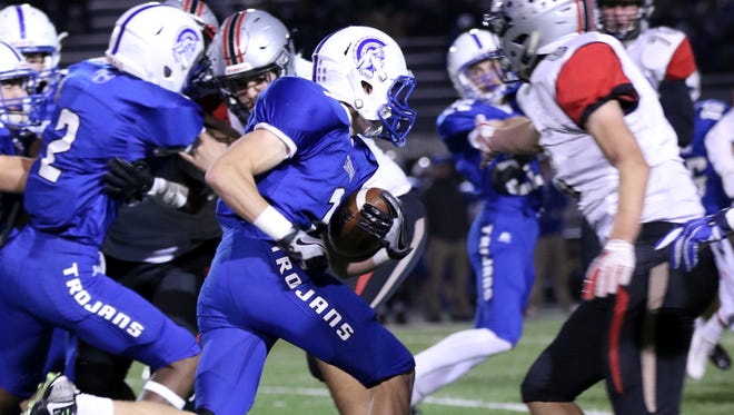 Bishop Chatard rushed for six touchdowns in a 56-27 victory over Cardinal Ritter for a 3A sectional championship.