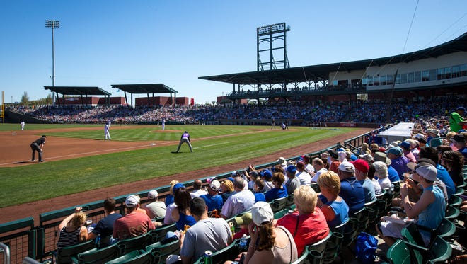 Sloan Park in Mesa, home of the Chicago Cubs.