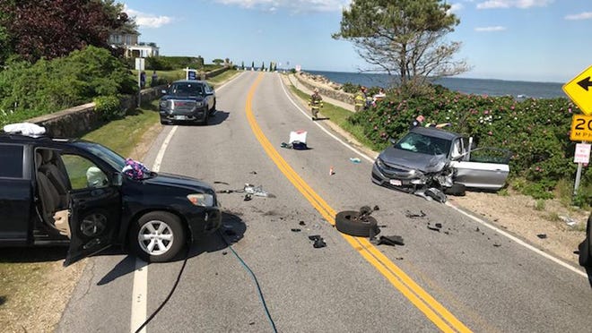 North Hampton police charged a teen with aggravated DWI following a Friday afternoon crash on Ocean Boulevard that sent five people to the hospital.