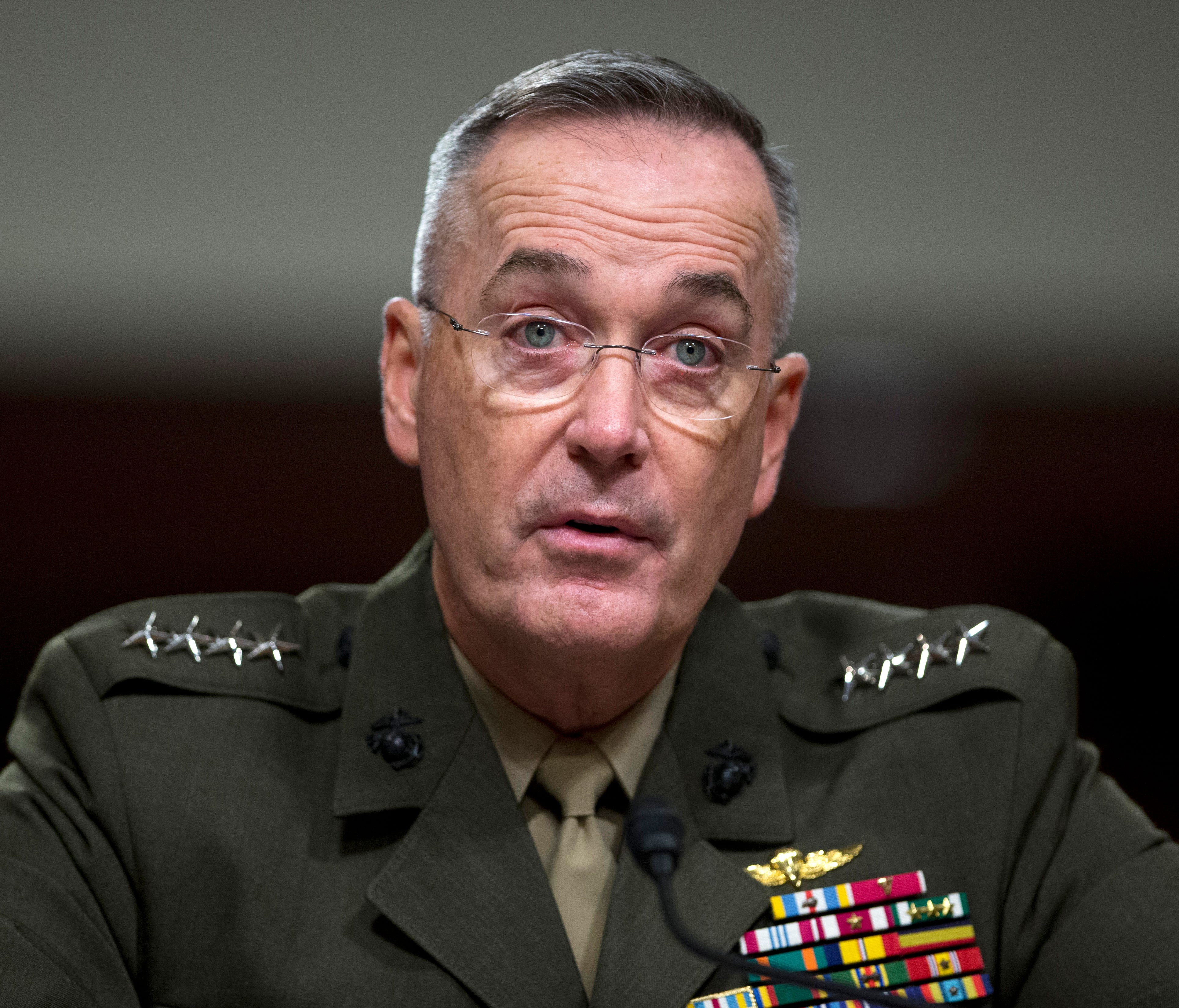 Marine Gen. Joseph Dunford,  the chairman of the Joint Chiefs of Staff.