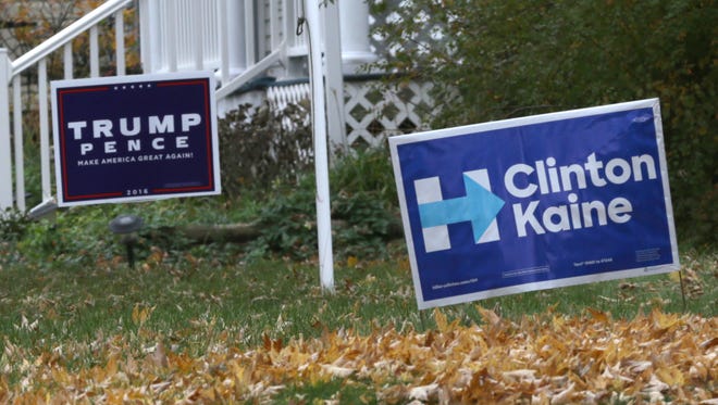 Presidential candidate signs are more frequent targets for theft and vandalism this campaign season, according to both local political parties.