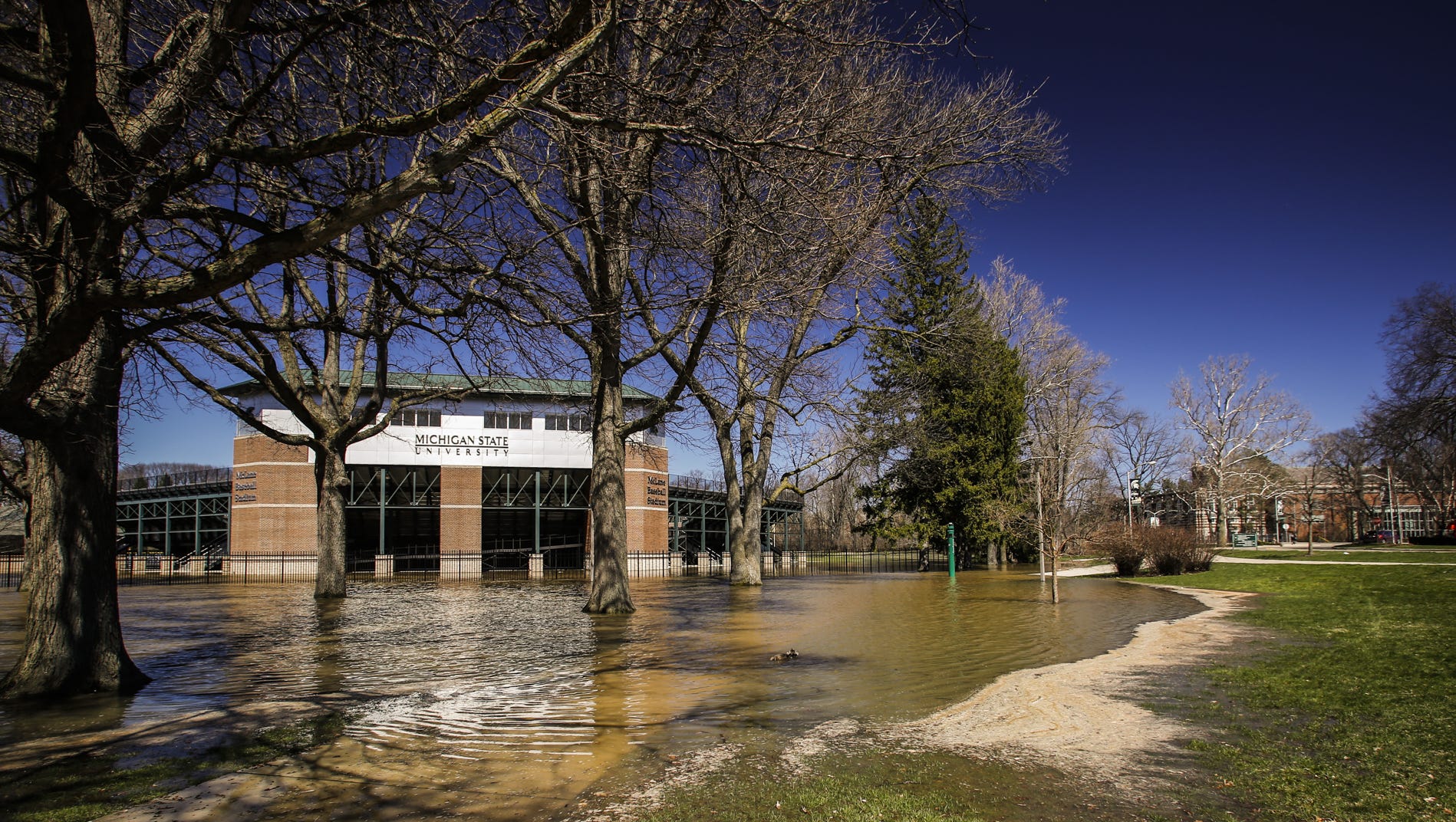 Flood Water Covers Michigan State Athletic Complex Alters Schedules Flood Water Covers Michigan State Athletic Complex Alters Schedules