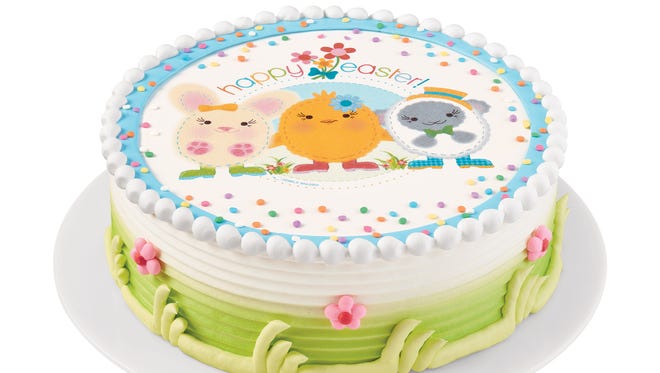 Dairy Queen has a selection of Easter-themed ice cream cakes.