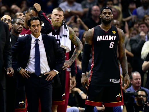 June 15, 2014: San Antonio, TX, USA; LeBron James (6)