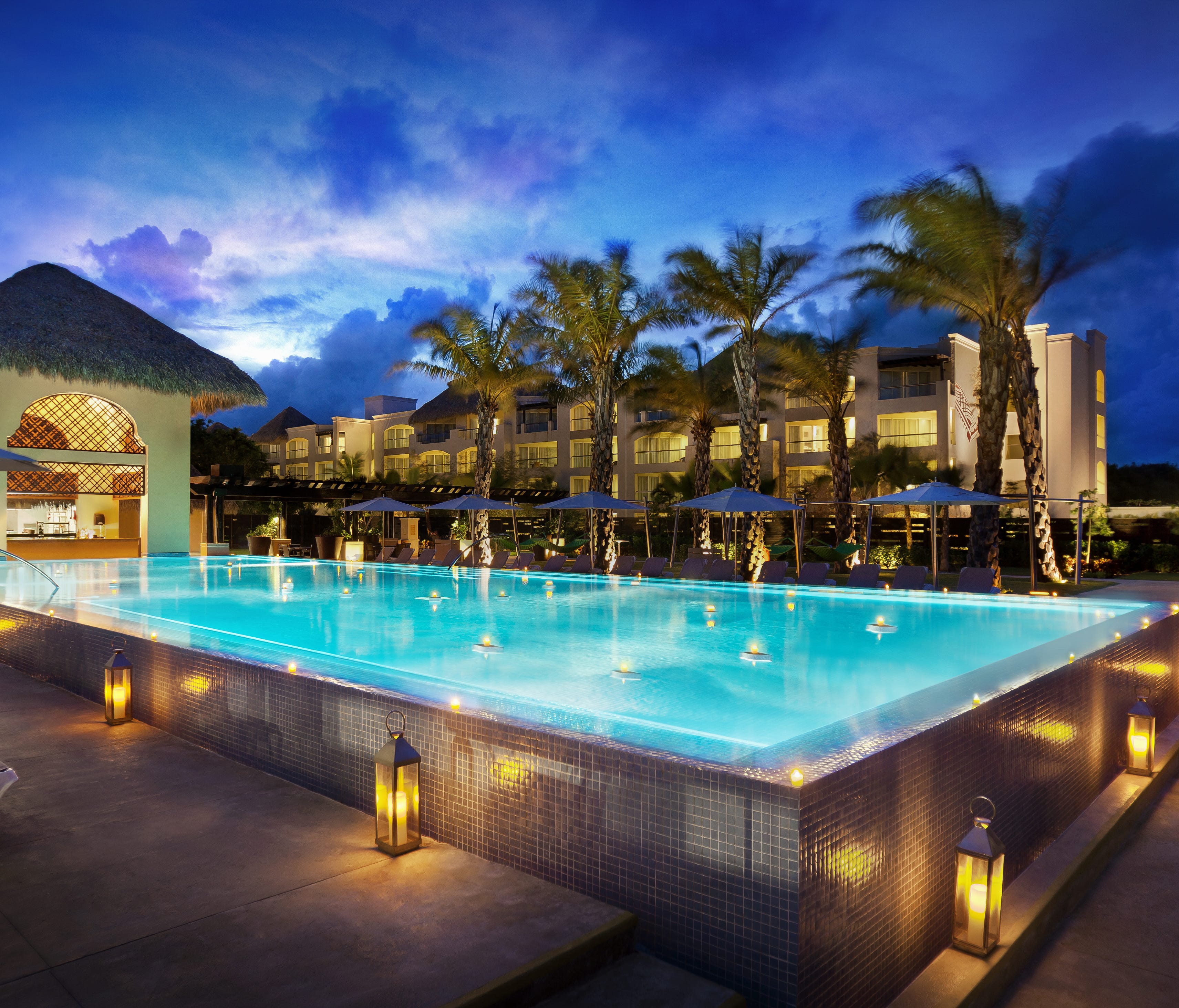 The Hard Rock Hotel Punta Cana has 13 pools including the adults-only pool, Eden (pictured).
