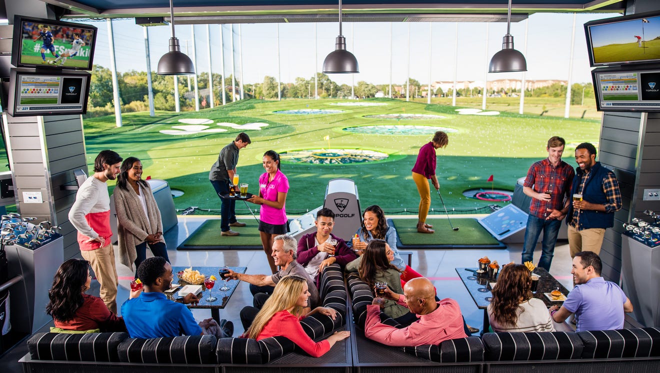 Topgolf building driving range, entertainment complex in Auburn Hills