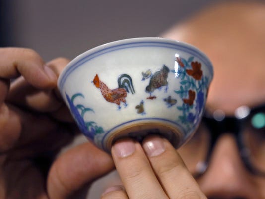 Ming Dynasty 'chicken cup' sells for record $36M