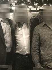 This photo shows the three men believed to be undercover