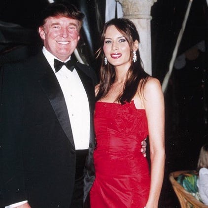 Billionaire Donald Trump and Slovenian model Melania Knauss were married Jan. 22, 2005, in Palm Beach, Florida.