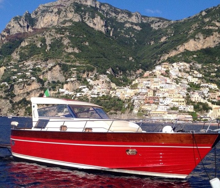 Positano, Italy: Make your own itinerary with this Positano yacht charter. With room for 12, you can cruise either the Amalfi Coast or Capri Island for $89 per person. This charter includes towels, a shower, snorkeling masks, soft drinks, beer and wa