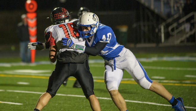 Bondurant-Farrar senior defensive end Cole Schlenker was the top returning sack leader in the state and had three against Nevada in Week 3.