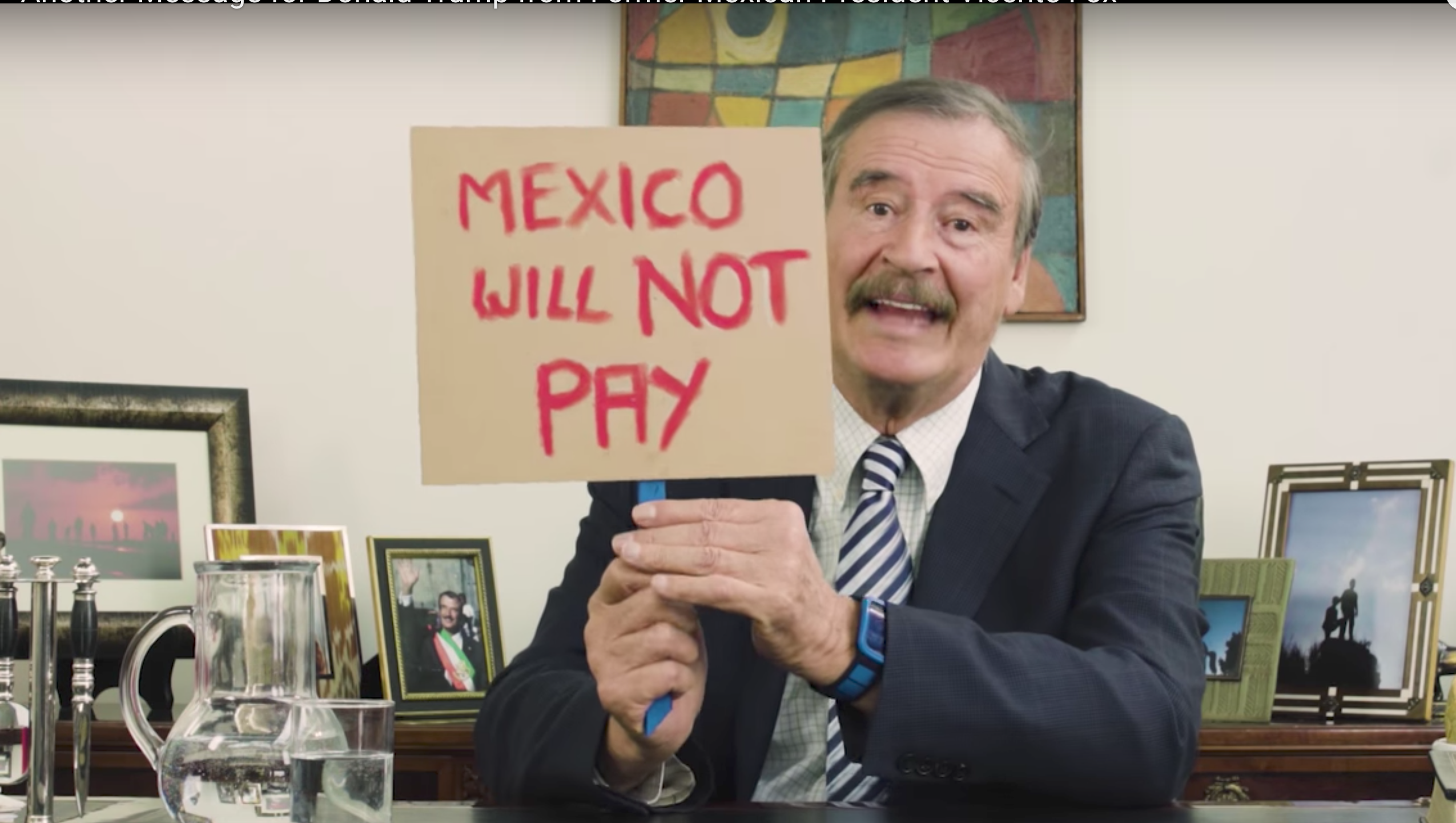 Vicente Fox Taunts Donald Trump Over Border Wall Taco Bowls