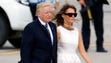 President Trump and first lady Melania Trump depart
