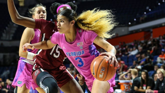 Florida guard Lavender Briggs (3) is one of four returning starters for the Gators this season.