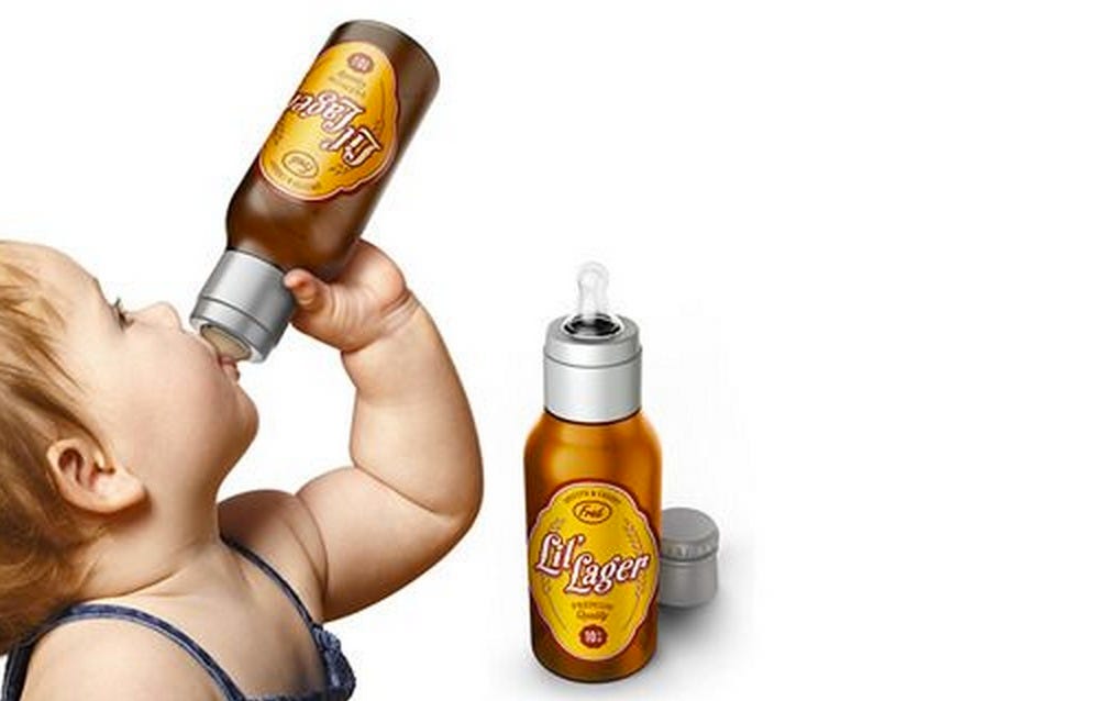 funny baby bottles