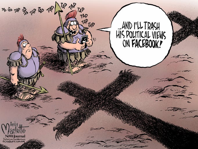 Good Friday is March 30, 2018. The cartoonist's homepage,